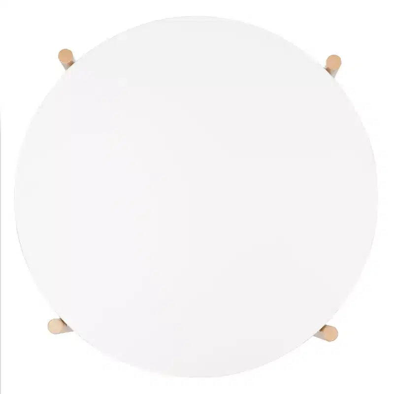 Table d'appoint Solara - ACC5801A - Blanc/Naturel - Safavieh