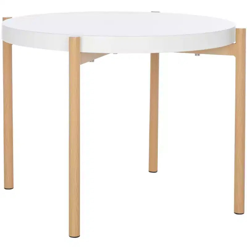 Table d'appoint Solara - ACC5801A - Blanc/Naturel - Safavieh