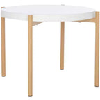 Table d'appoint Solara - ACC5801A - Blanc/Naturel - Safavieh