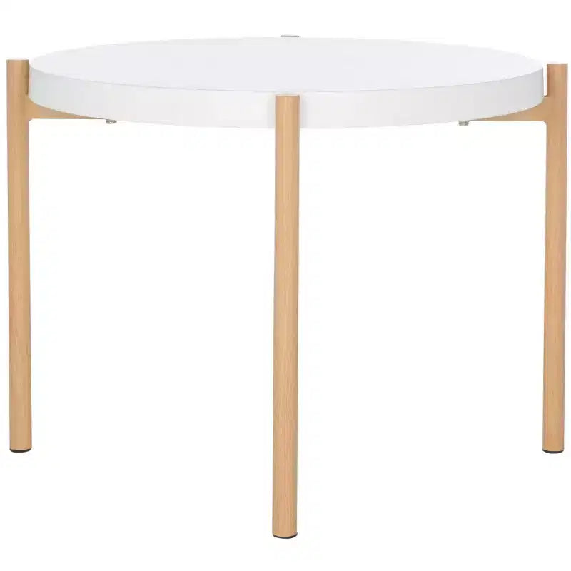 Table d'appoint Solara - ACC5801A - Blanc/Naturel - Safavieh