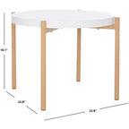 Table d'appoint Solara - ACC5801A - Blanc/Naturel - Safavieh