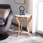 Table d'appoint Ormond - FOX2530A - Or/Blanc - Safavieh Couture