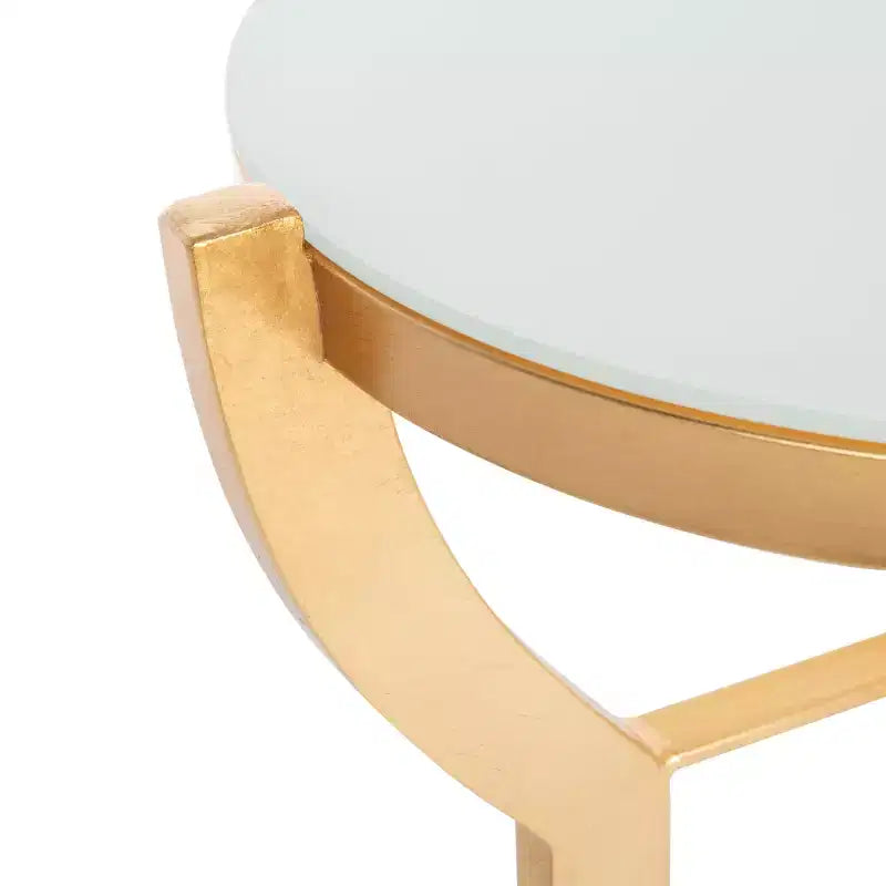Table d'appoint Ormond - FOX2530A - Or/Blanc - Safavieh Couture