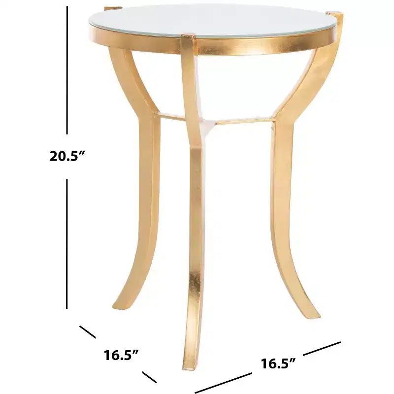 Table d'appoint Ormond - FOX2530A - Or/Blanc - Safavieh Couture