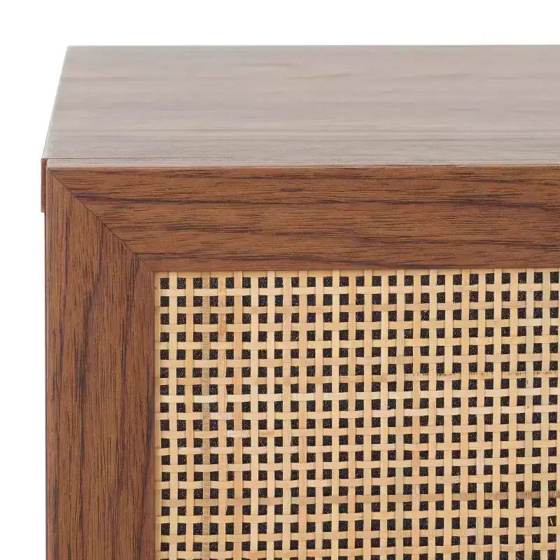 Table de chevet Silvanna - NST9601A - Noyer/Naturel - Safavieh