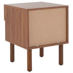Table de chevet Silvanna - NST9601A - Noyer/Naturel - Safavieh