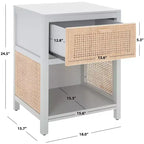 Table de chevet 1 tiroir Miya - NST5012 - Safavieh