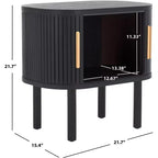 Table de chevet Tealla 2 portes tambour - NST9610 - Safavieh