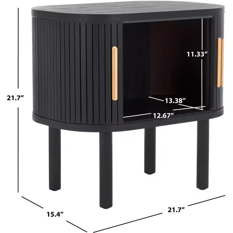 Table de chevet Tealla 2 portes tambour - NST9610 - Safavieh