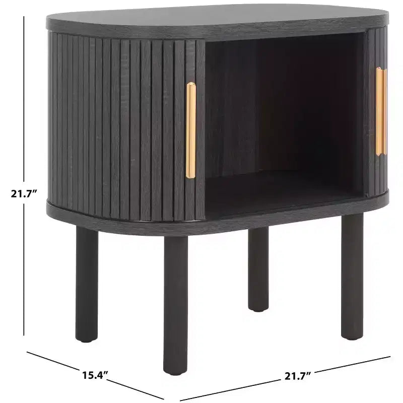 Table de chevet Tealla 2 portes tambour - NST9610 - Safavieh