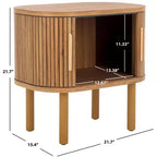 Table de chevet Tealla 2 portes tambour - NST9610 - Safavieh