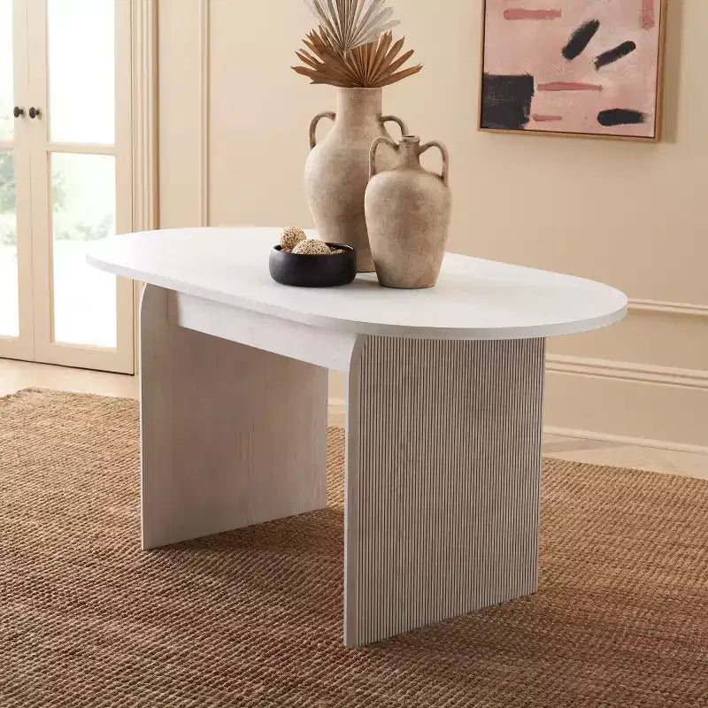 Table de salle à manger Syura cannelée - DTB2101 - Safavieh