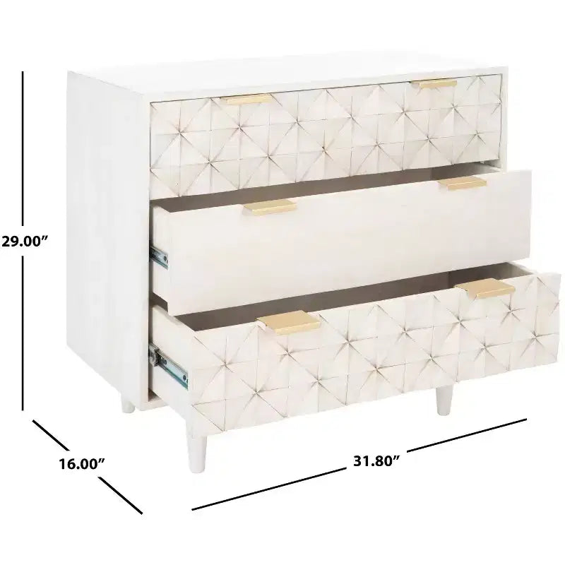 Commode à 3 tiroirs Zinnia - CHS9000 - Safavieh