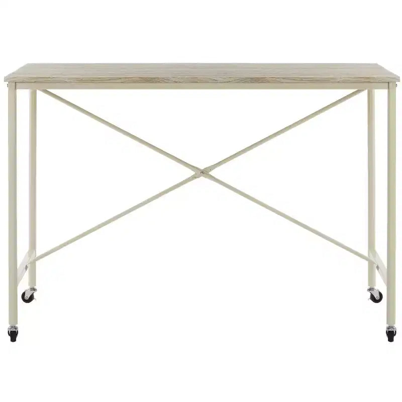 Callie Rolling Desk - DSK2204 - Rustic Brown/Cream - Safavieh