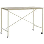 Bureau roulant Callie - DSK2204 - Marron rustique/Crème - Safavieh
