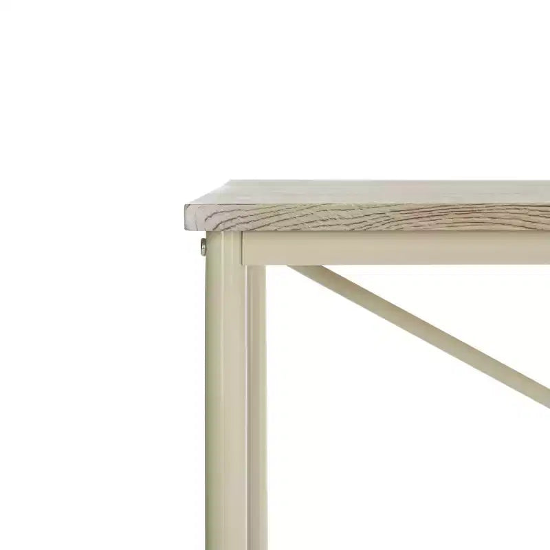 Bureau roulant Callie - DSK2204 - Marron rustique/Crème - Safavieh