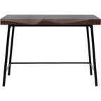 Bernhart Desk - DSK5004 - Walnut/Black - Safavieh