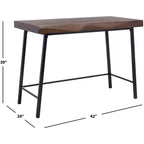 Bureau Bernhart - DSK5004 - Noyer/Noir - Safavieh