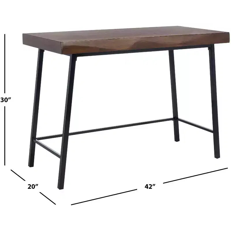Bureau Bernhart - DSK5004 - Noyer/Noir - Safavieh