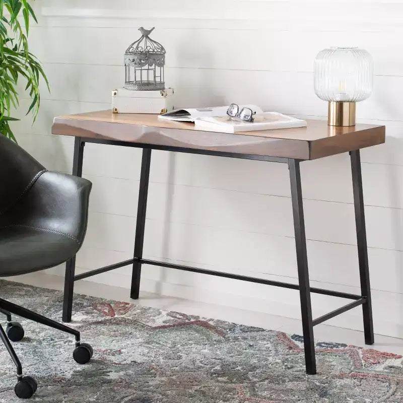 Bureau Bernhart - DSK5004 - Noyer/Noir - Safavieh