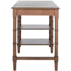 Bureau Safavieh Henric 1 tiroir, 2 étagères - DSK5712 - Marron