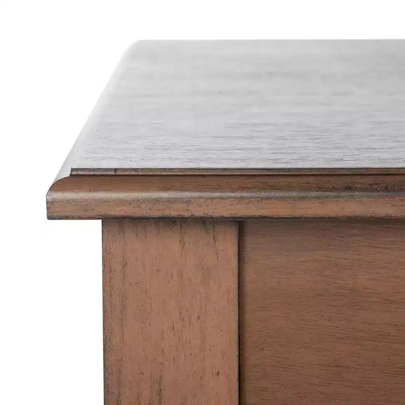 Bureau Safavieh Henric 1 tiroir, 2 étagères - DSK5712 - Marron