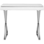 Gordon Desk - FOX2217 - White/Chrome - Safavieh Couture