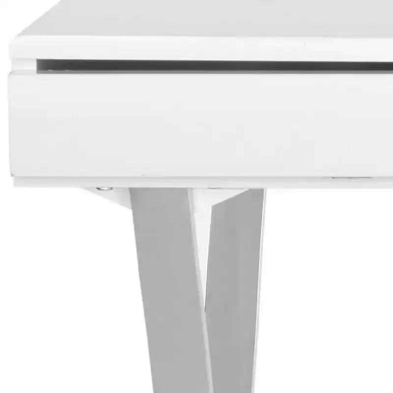 Bureau Gordon - FOX2217 - Blanc/Chrome - Safavieh Couture
