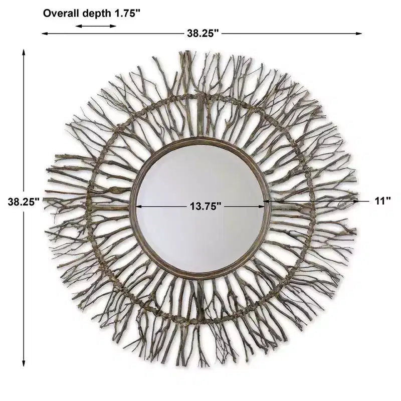 Miroir tressé Josiah Uttermost