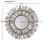 Miroir tressé Josiah Uttermost