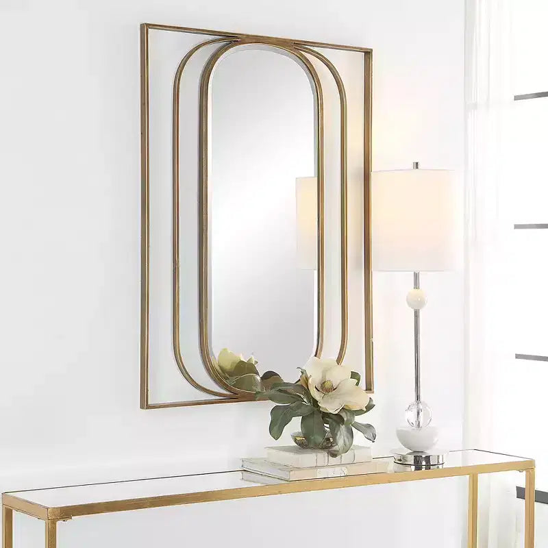 Miroir ovale contemporain Uttermost Replicate