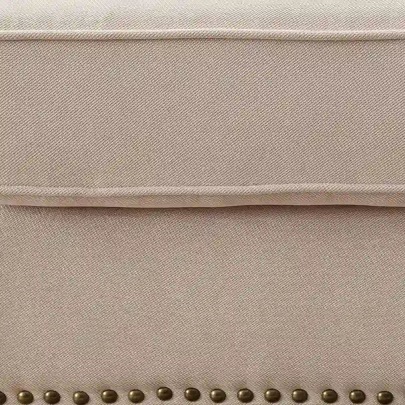 Canapé d'angle contemporain en tissu beige