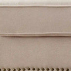 Canapé d'angle contemporain en tissu beige