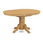 Table de cuisine ovale et 4 chaises de salle à manger, 42x60 pouces, chêne
