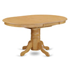 Table de cuisine ovale et 4 chaises de salle à manger, 42x60 pouces, chêne