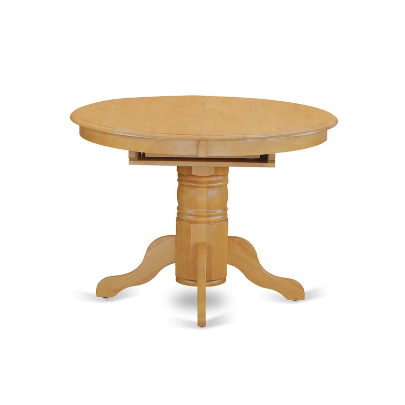 Table de cuisine ovale et 4 chaises de salle à manger, 42x60 pouces, chêne