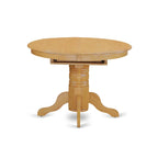 Table de cuisine ovale et 4 chaises de salle à manger, 42x60 pouces, chêne