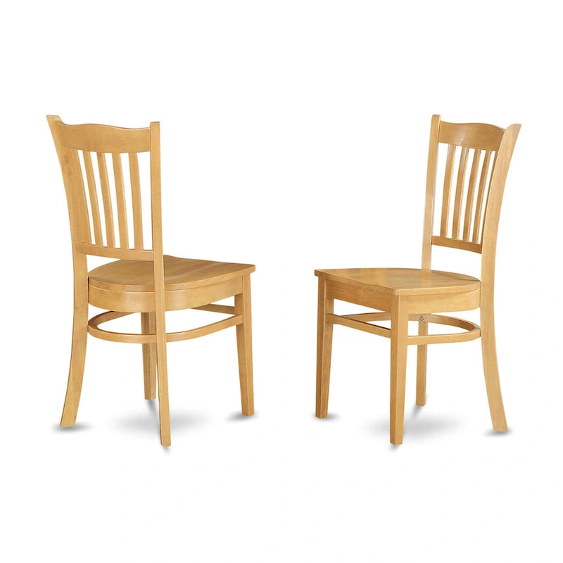 Table de cuisine ovale et 4 chaises de salle à manger, 42x60 pouces, chêne