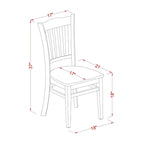 Table de cuisine ovale et 4 chaises de salle à manger, 42x60 pouces, chêne