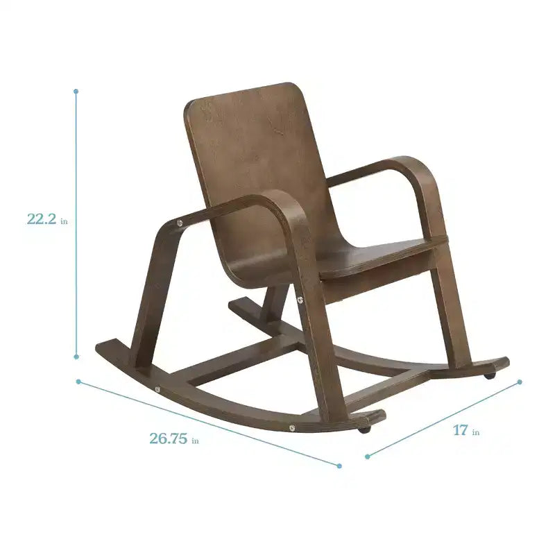 Chaise berçante en bois courbé ECR4Kids