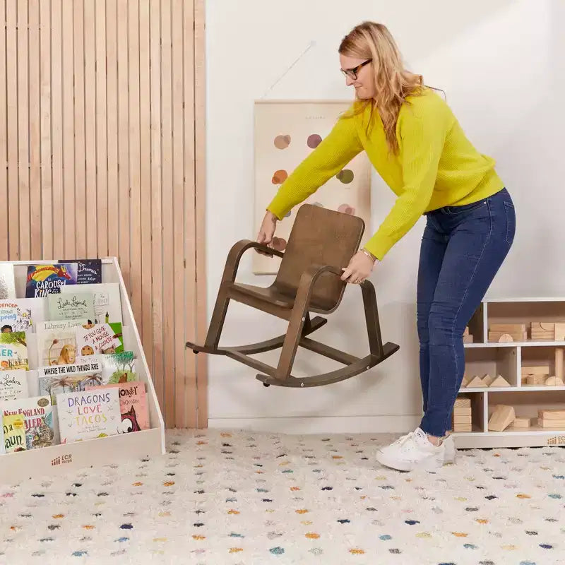 Chaise berçante en bois courbé ECR4Kids