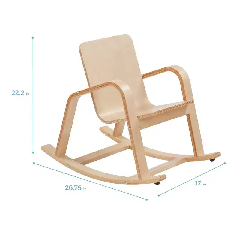 Chaise berçante en bois courbé ECR4Kids