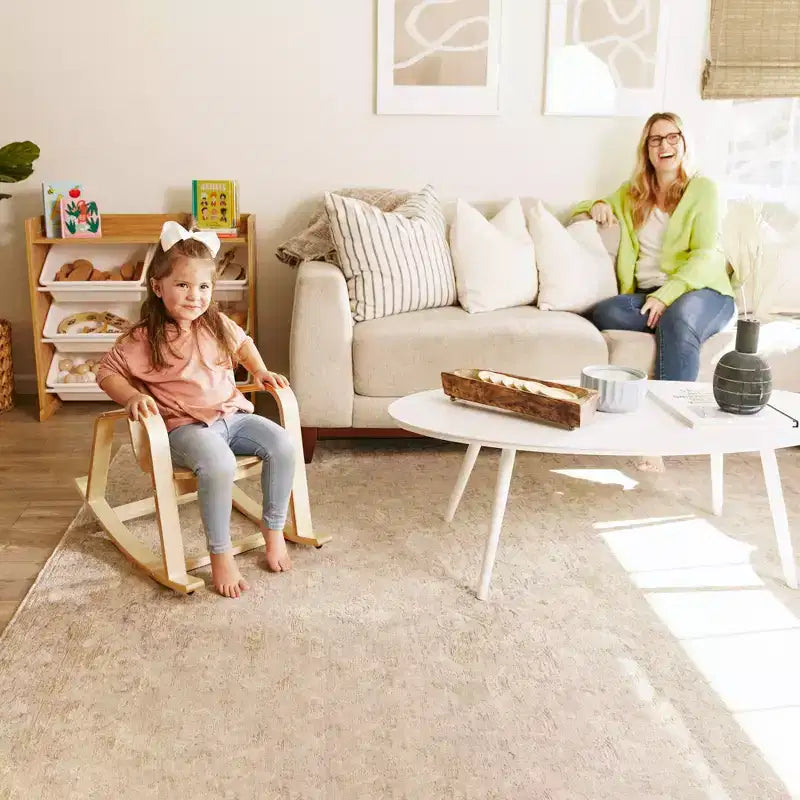 Chaise berçante en bois courbé ECR4Kids