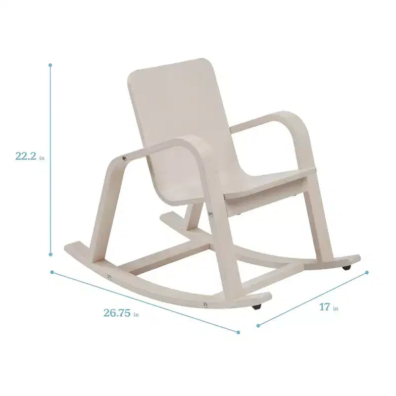 Chaise berçante en bois courbé ECR4Kids