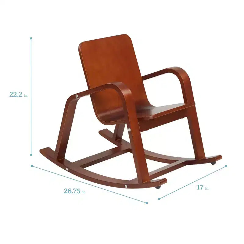 Chaise berçante en bois courbé ECR4Kids