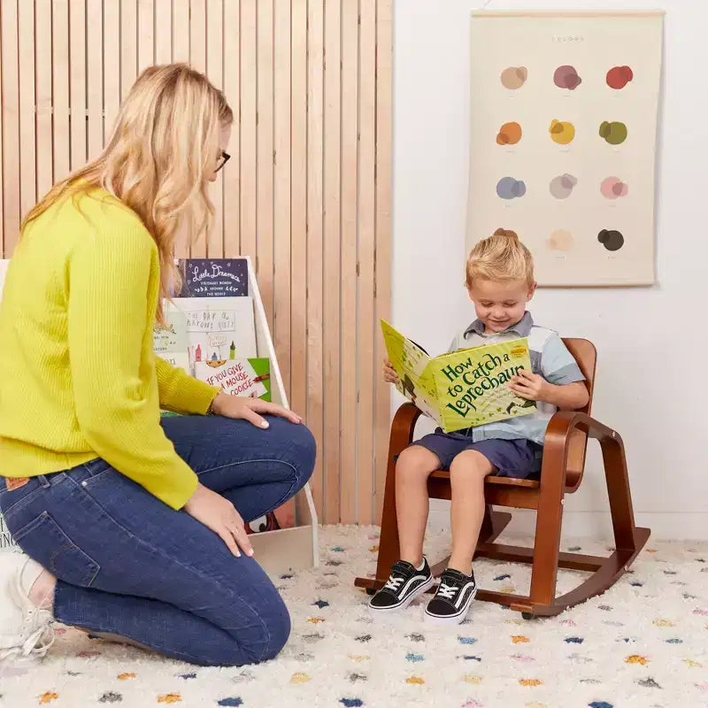 Chaise berçante en bois courbé ECR4Kids