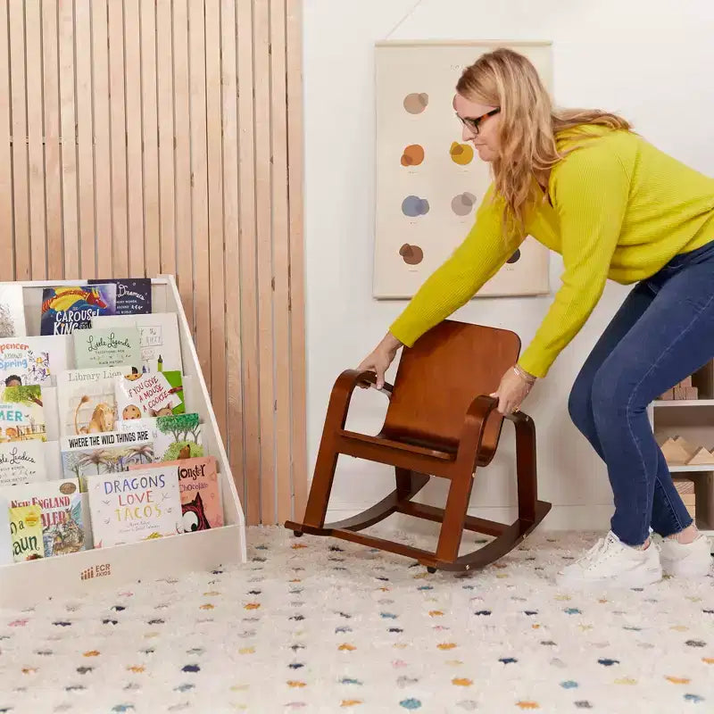 Chaise berçante en bois courbé ECR4Kids