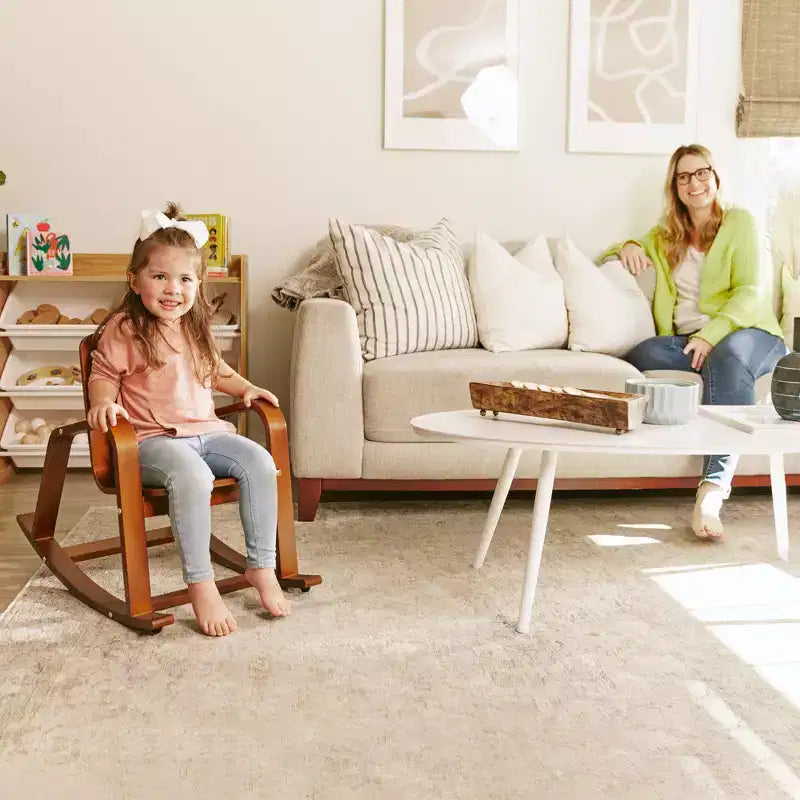Chaise berçante en bois courbé ECR4Kids