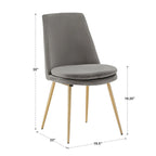 Table à manger ronde en faux marbre de 43 po de largeur