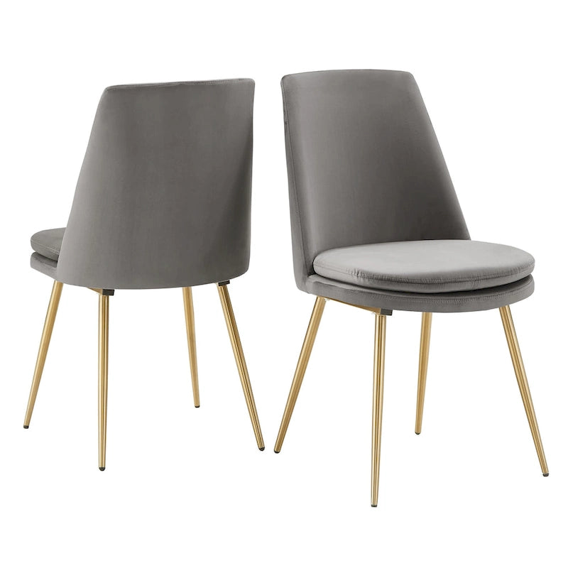 Table à manger ronde en faux marbre de 43 po de largeur